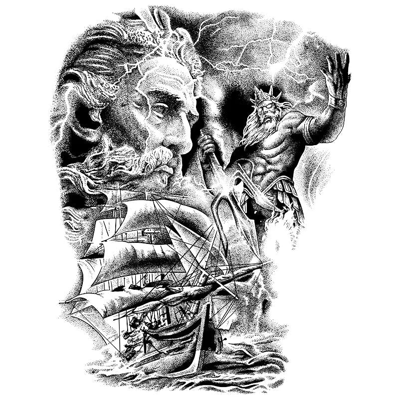 Zeus & Poseidon - Full Back