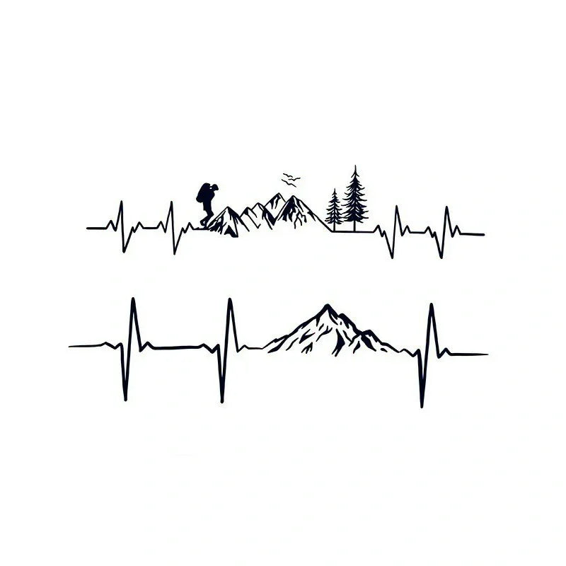 Mountain Heartbeat – Hiker & Peaks