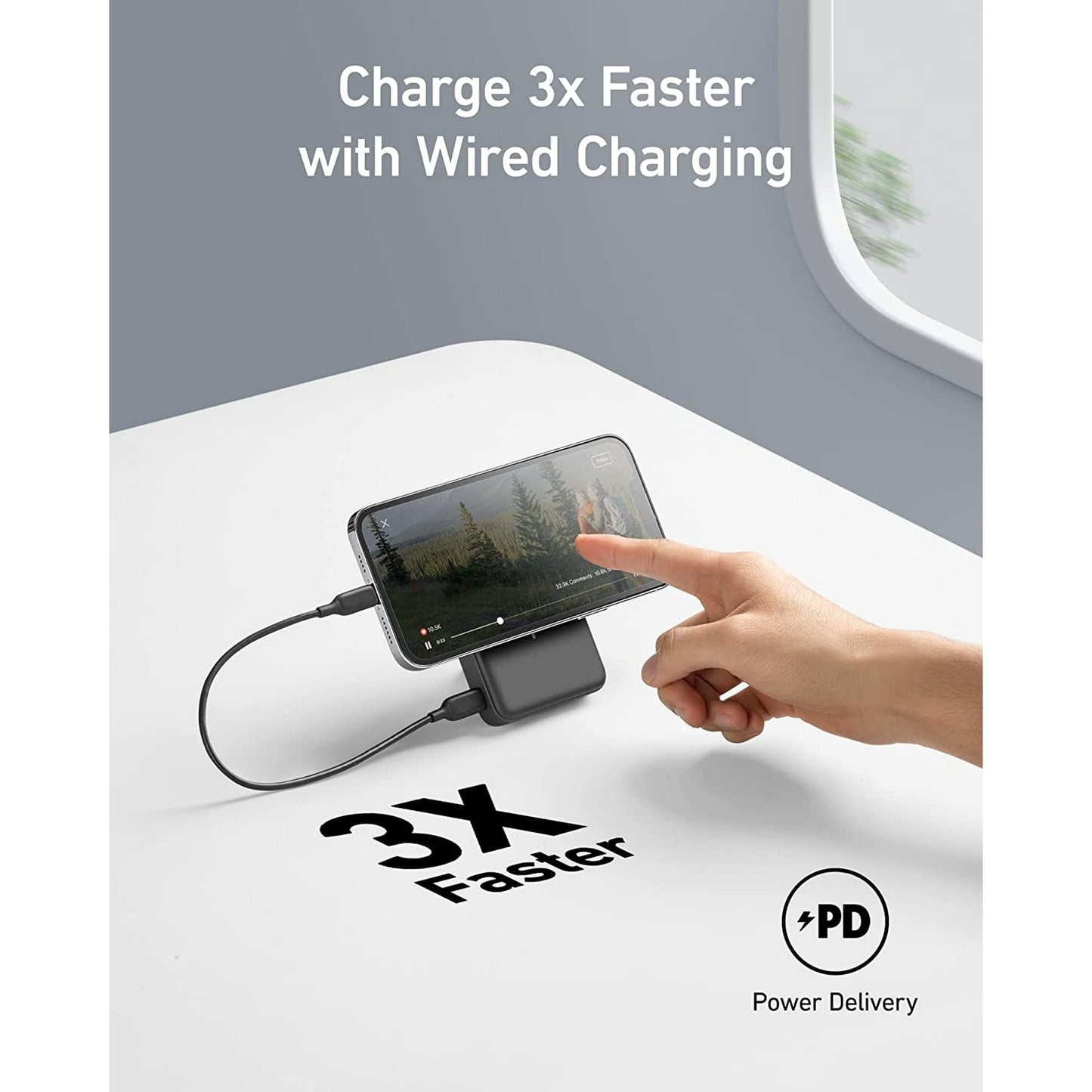🔥Flash Sale 49% OFF⚡ Portable Wireless Magnetic Power Bank (10000mAh)