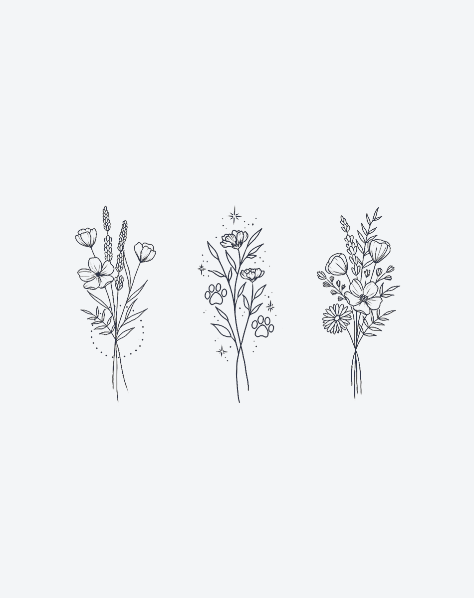 Line Art Flower