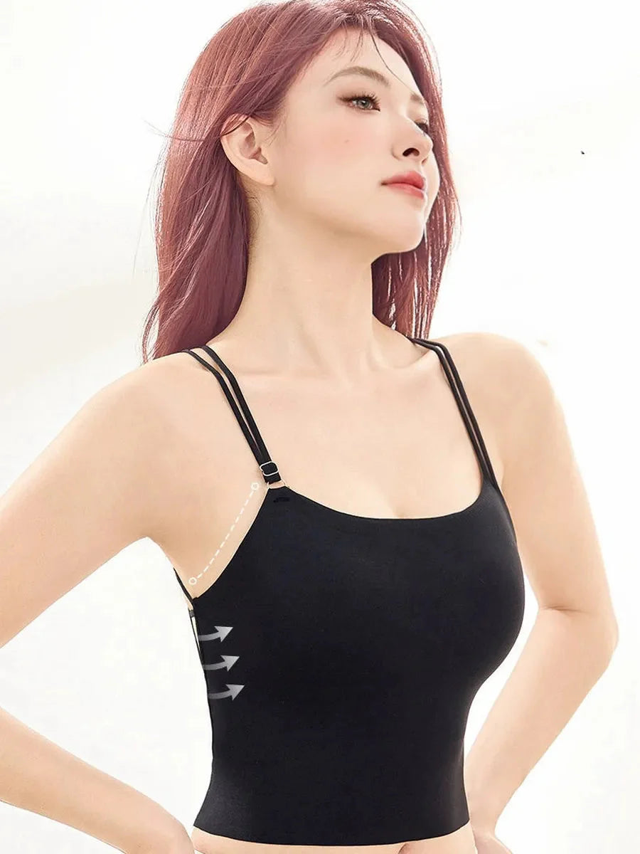 'Trapped Girl' Grunge Soft Goth Spider Web Cami Top