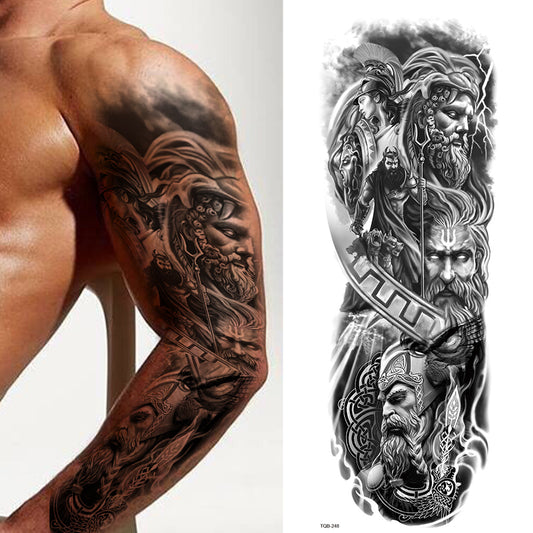 3 Sheets Soldier God Myth Full Arm Sleeves