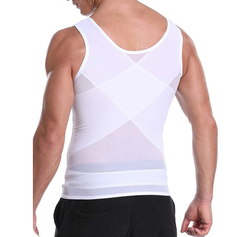 š„New Hot Sellingā¤ļøāš„Men's Slimming Mesh Waist-Cinching Vest