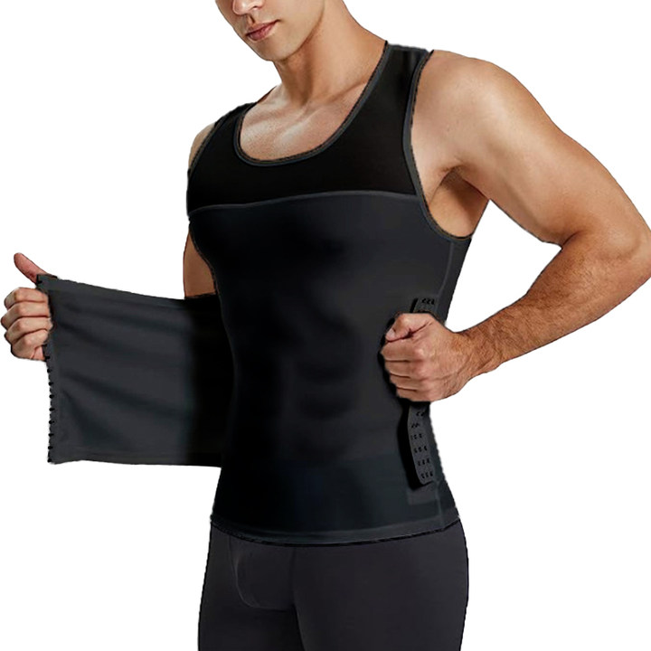 š„New Hot Sellingā¤ļøāš„Men's Slimming Mesh Waist-Cinching Vest
