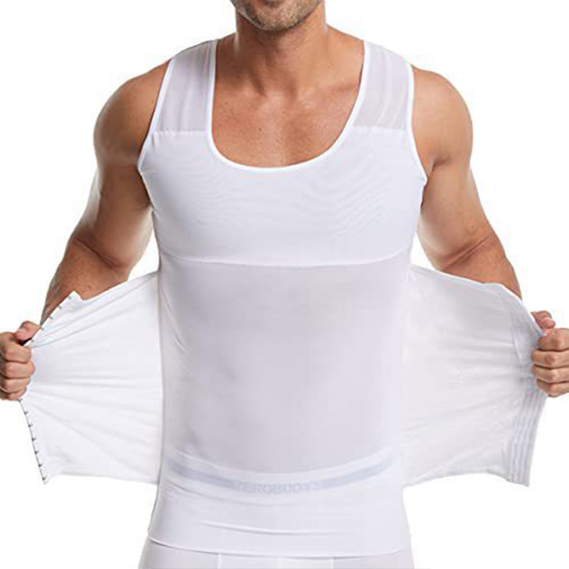 š„New Hot Sellingā¤ļøāš„Men's Slimming Mesh Waist-Cinching Vest