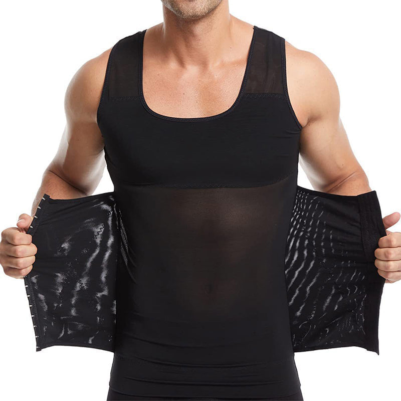 š„New Hot Sellingā¤ļøāš„Men's Slimming Mesh Waist-Cinching Vest