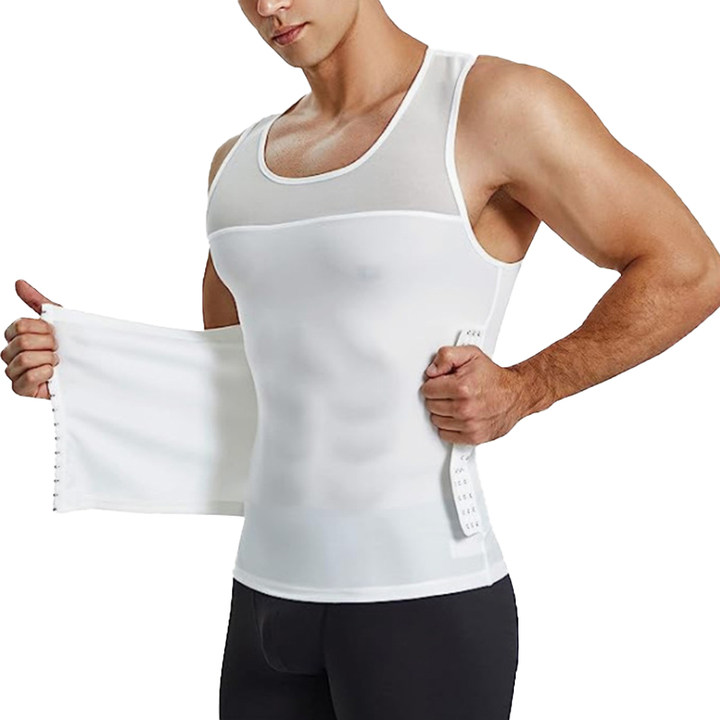 š„New Hot Sellingā¤ļøāš„Men's Slimming Mesh Waist-Cinching Vest