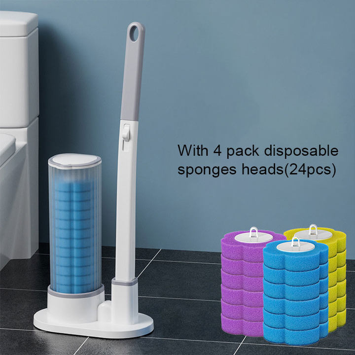 Convenient Disposable Toilet Brush Cleaning Set