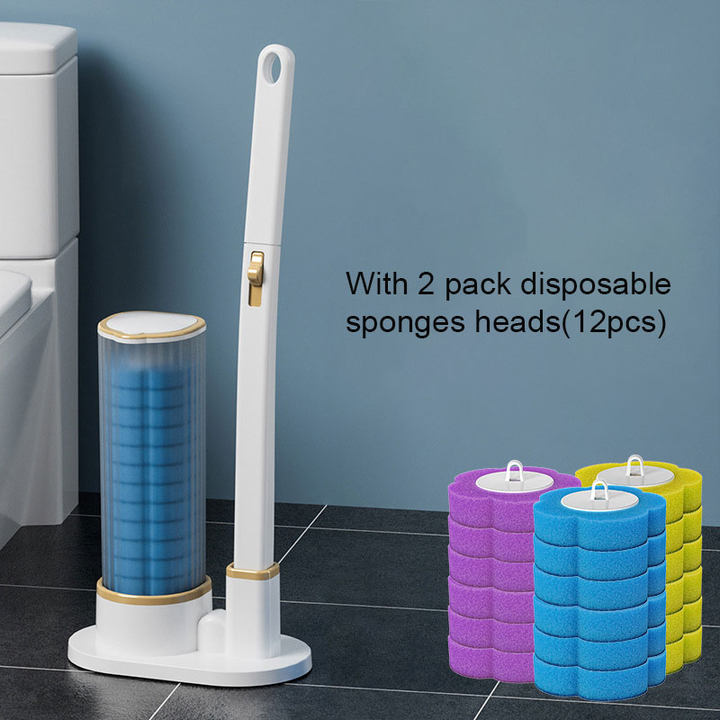 Convenient Disposable Toilet Brush Cleaning Set
