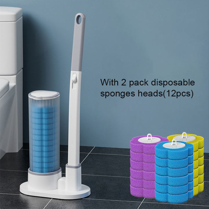 Convenient Disposable Toilet Brush Cleaning Set