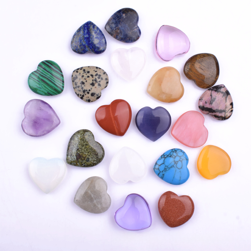 Heart Shaped Healing Synthetic Crystals