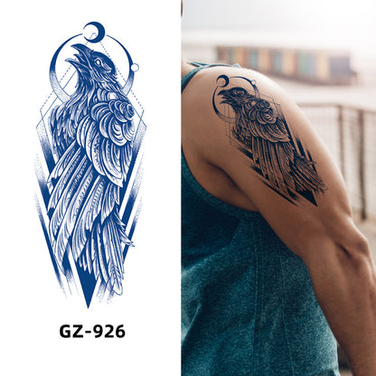 4 Sheet Angel Raven Goat Extra Large Semi-Permanent Tattoo