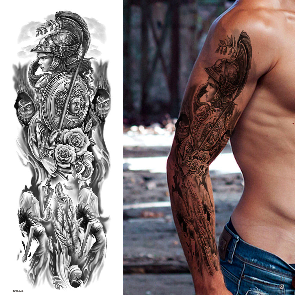 3 Sheets Soldier God Myth Full Arm Sleeves