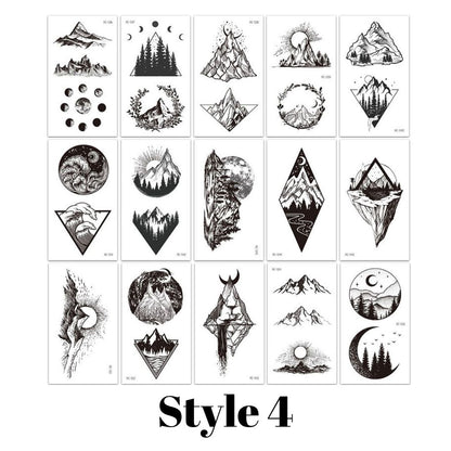 15 Sheets Small hand finger Temporary Tattoo