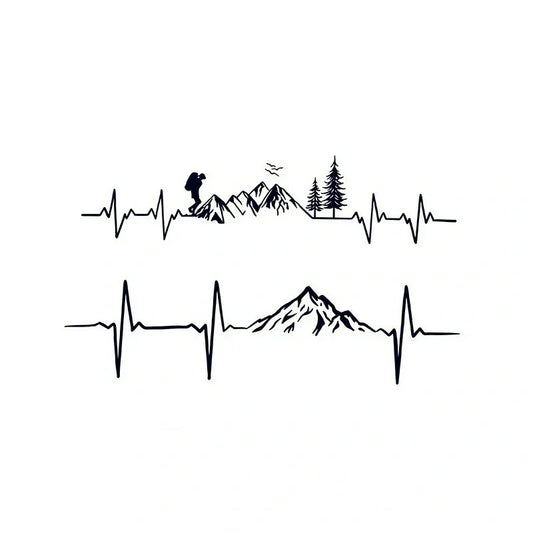 Mountain Heartbeat – Hiker & Peaks
