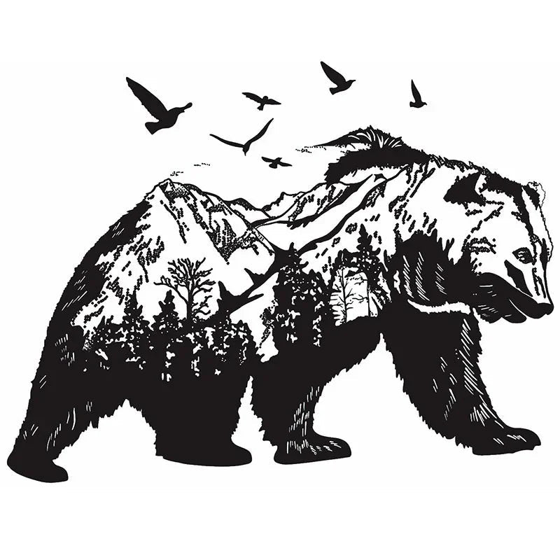 Mountain Bear & Birds