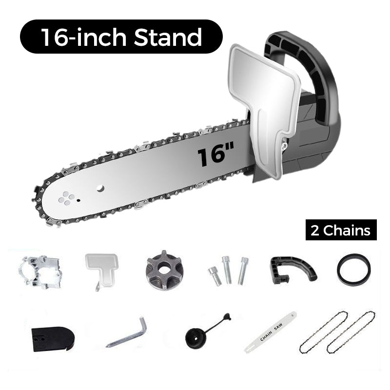 ⏳Time-limited Special🔥Angle Grinder Converted Electric Chainsaw Kit
