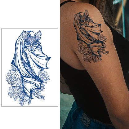 5 Sheets Semi-Permanent Forest Bear Tattoo Stickers