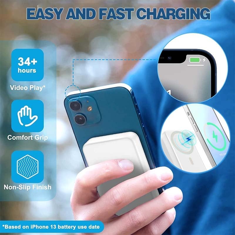 🔥Flash Sale 49% OFF⚡ Portable Wireless Magnetic Power Bank (10000mAh)