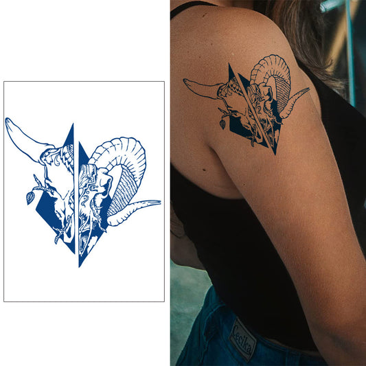 5 Sheets Semi-Permanent Art Butterfly Moon Tattoo Stickers