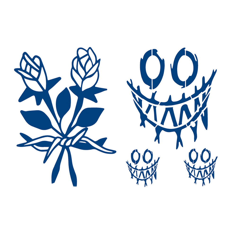 2 Sheets Semi-Permanent Dragon Tiger Tribe Tattoo Stickers