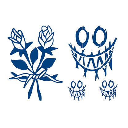 2 Sheets Semi-Permanent Dragon Tiger Tribe Tattoo Stickers