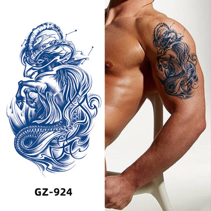 4 Sheet Angel Raven Goat Extra Large Semi-Permanent Tattoo