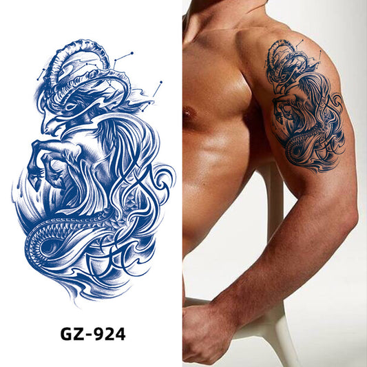 4 Sheet Angel Raven Goat Extra Large Semi-Permanent Tattoo