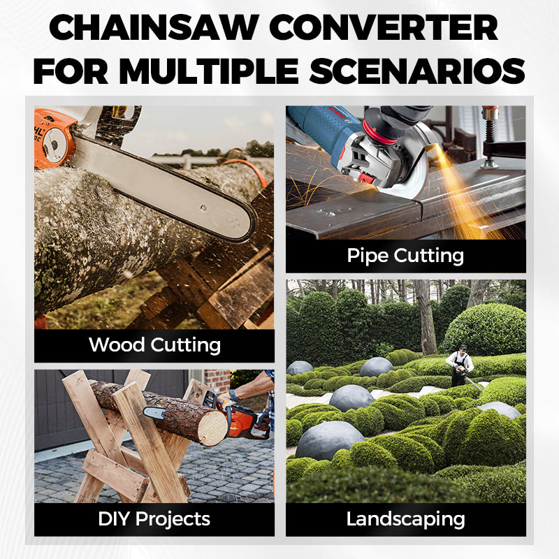 ⏳Time-limited Special🔥Angle Grinder Converted Electric Chainsaw Kit
