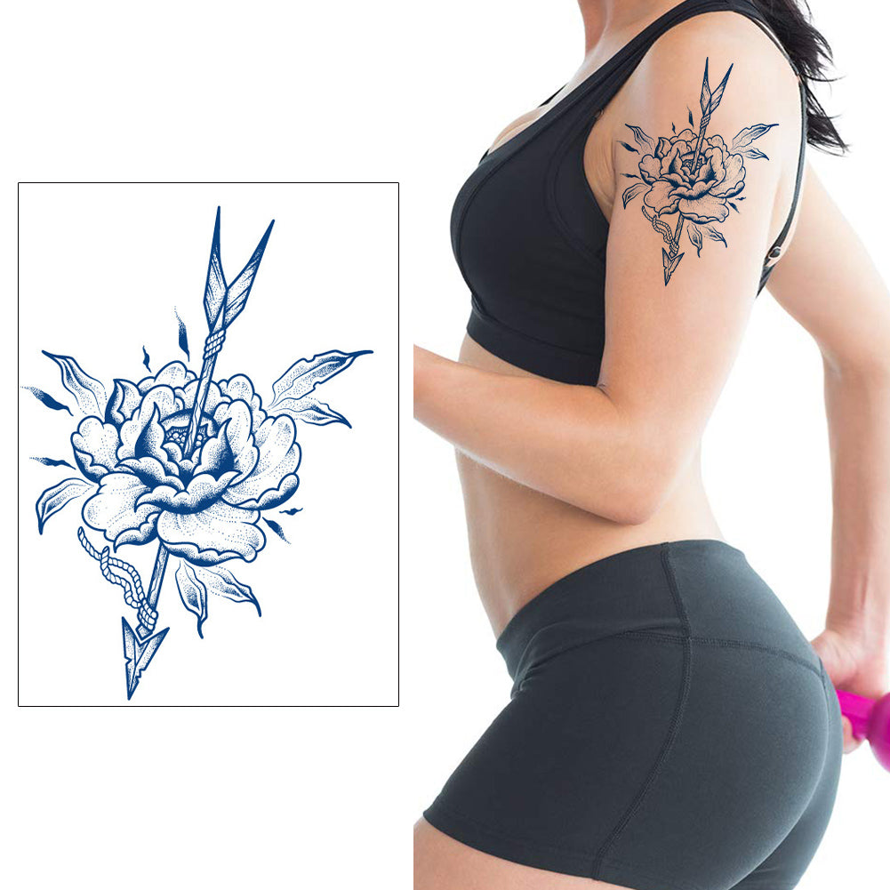 5 Sheets Semi-Permanent Art Butterfly Moon Tattoo Stickers