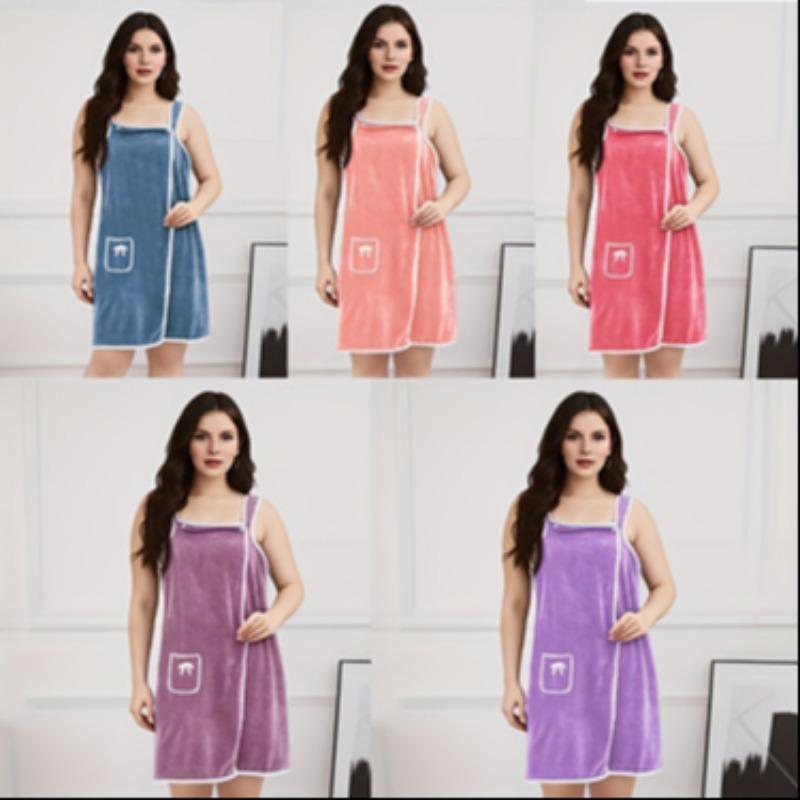 🔥HOT SALE 🔥A Perfect Gift For Women🎁Plus Size Women's Coral Fleece Wearable Bath Skirt