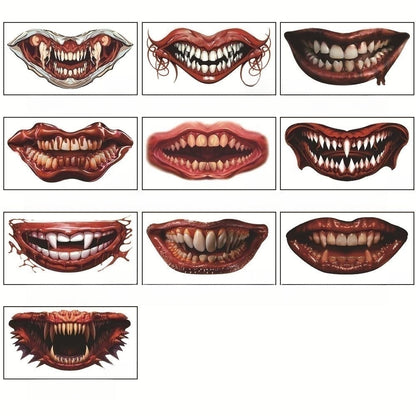 (🎃HALLOWEEN PRE SALE - 49% OFF) Halloween Prank Makeup Temporary Tattoo😈Easy To Remove