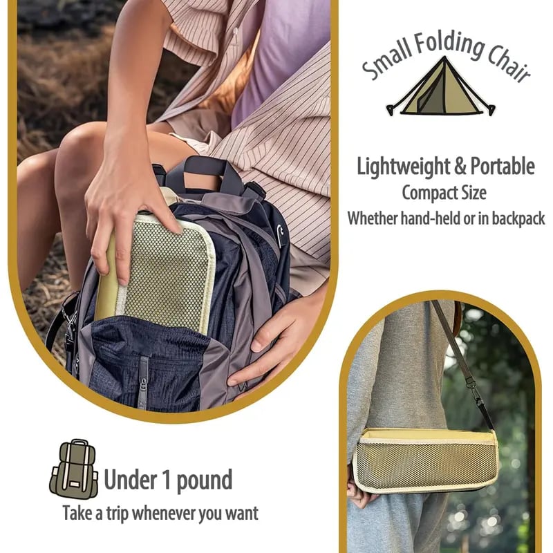 🔥49% OFF🔥Ultra-Light Folding Stool – Supports Up to 265 lbs