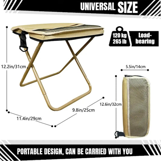 🔥49% OFF🔥Ultra-Light Folding Stool – Supports Up to 265 lbs