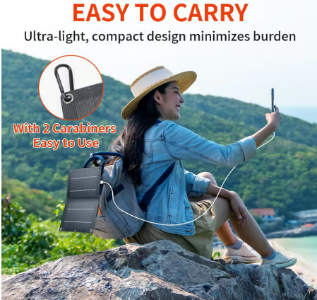 🔥2025 Hot Sale🔥USB port 20W5V portable solar foldable battery panel