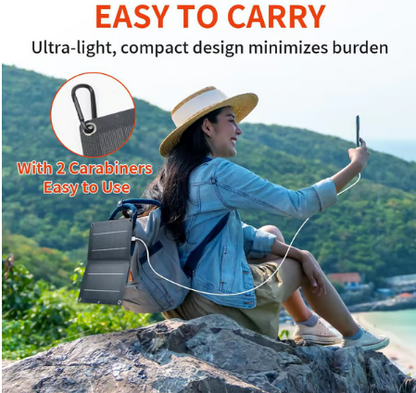 🔥2025 Hot Sale🔥USB port 20W5V portable solar foldable battery panel