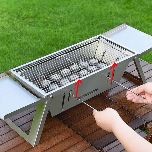 🔥Hot Sale 49% 0FF🔥Stainless Steel Folding Outdoor Barbecue