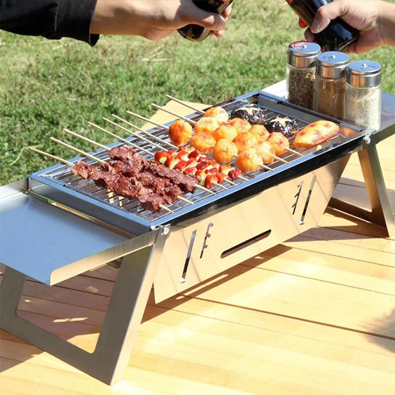 🔥Hot Sale 49% 0FF🔥Stainless Steel Folding Outdoor Barbecue