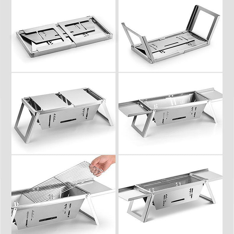 🔥Hot Sale 49% 0FF🔥Stainless Steel Folding Outdoor Barbecue