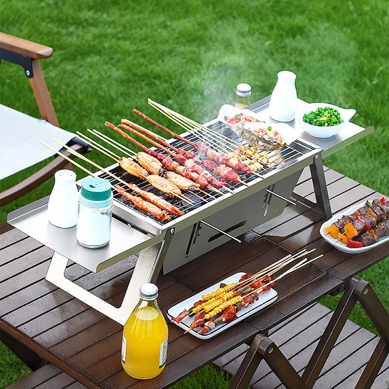🔥Hot Sale 49% 0FF🔥Stainless Steel Folding Outdoor Barbecue