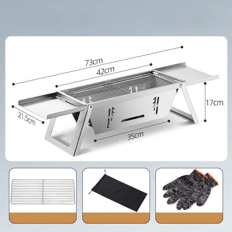 🔥Hot Sale 49% 0FF🔥Stainless Steel Folding Outdoor Barbecue