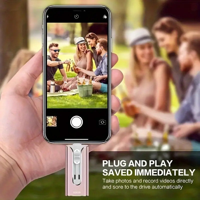 16GB~1TB Micro USB + MFi Certified Lightning + 8 Pin + USB 3.0 ⚡4 in1 Flash Drive for iPhone/iPad/Android/PC⚡