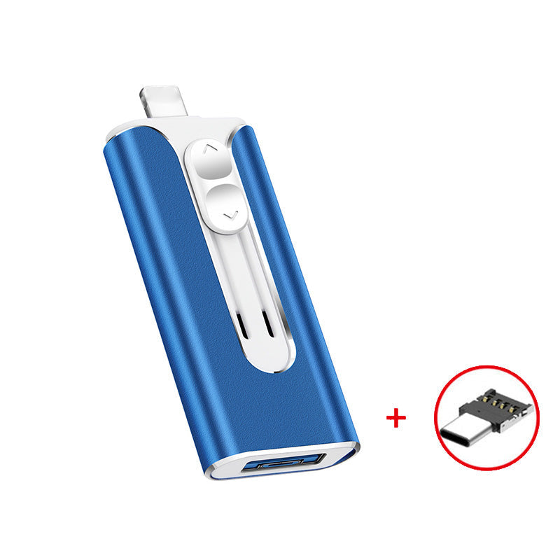 16GB~1TB Micro USB + MFi Certified Lightning + 8 Pin + USB 3.0 ⚡4 in1 Flash Drive for iPhone/iPad/Android/PC⚡