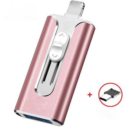 16GB~1TB Micro USB + MFi Certified Lightning + 8 Pin + USB 3.0 ⚡4 in1 Flash Drive for iPhone/iPad/Android/PC⚡