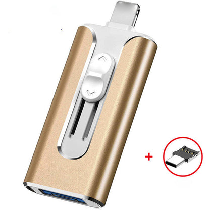 16GB~1TB Micro USB + MFi Certified Lightning + 8 Pin + USB 3.0 ⚡4 in1 Flash Drive for iPhone/iPad/Android/PC⚡
