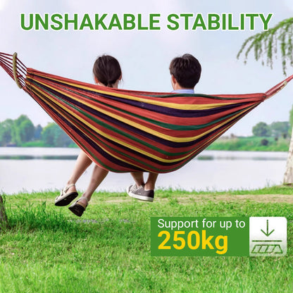 ✨LIMITED SALE 50% OFF✨Reinforced & Multi-Person Striped Hammock