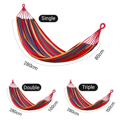 ✨LIMITED SALE 50% OFF✨Reinforced & Multi-Person Striped Hammock