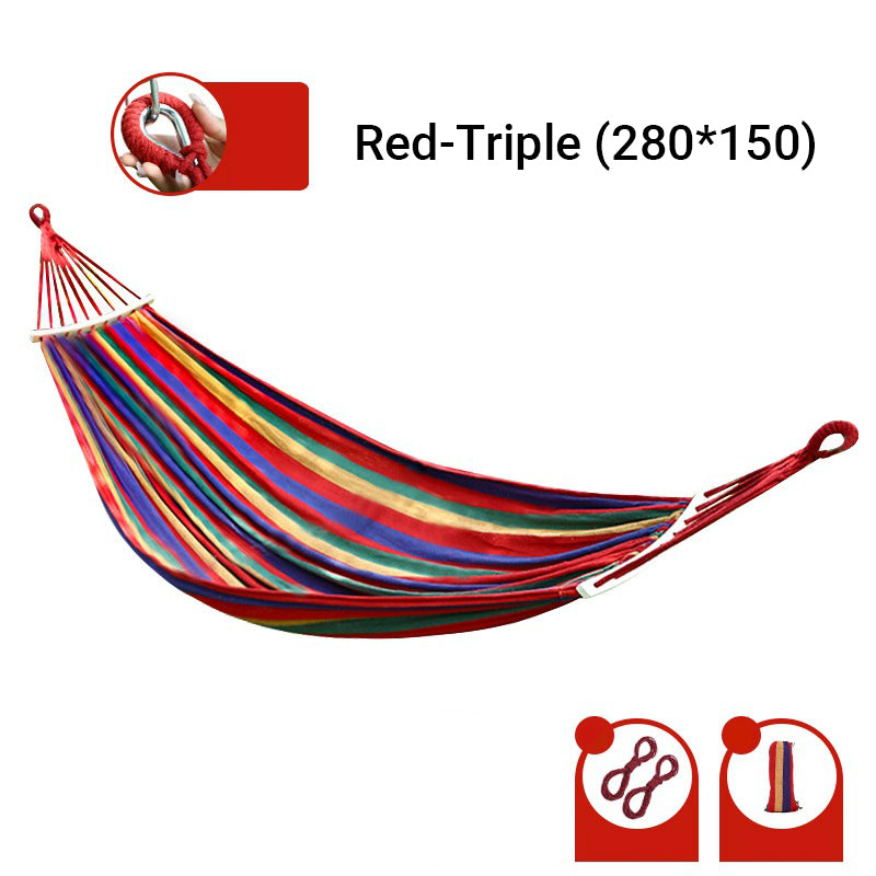 ✨LIMITED SALE 50% OFF✨Reinforced & Multi-Person Striped Hammock