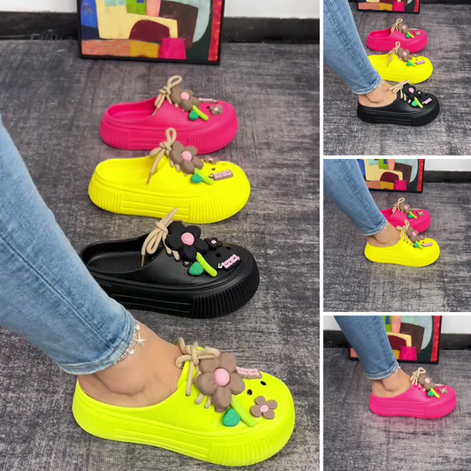 💖2025 HOT SALE 49% OFF🌈Women’s Breathable Slippers with Flower Decoration🌴