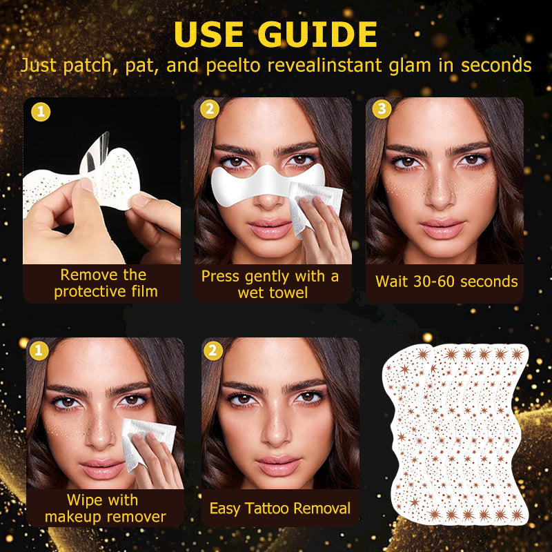 5PCS Bronze Freckle Makeup Stickers